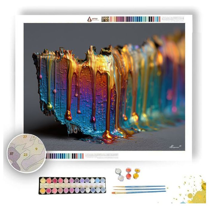 PAINT DRIP EDGE - Paint by Numbers Full Kit