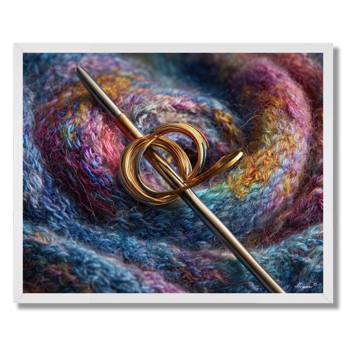 THREAD THROUGH NEEDLE - FRAMED