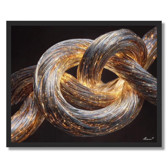 METAL THREAD LIGHT - FRAMED