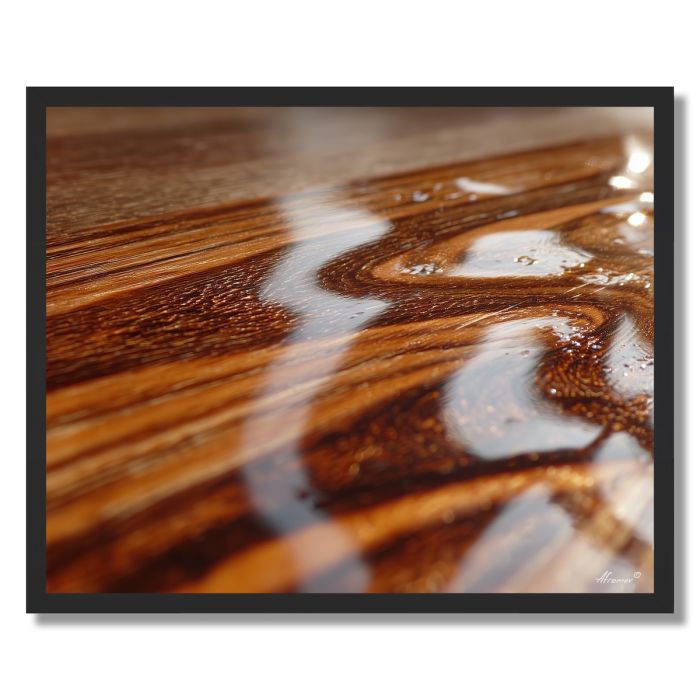 WOOD VARNISH DETAIL - FRAMED