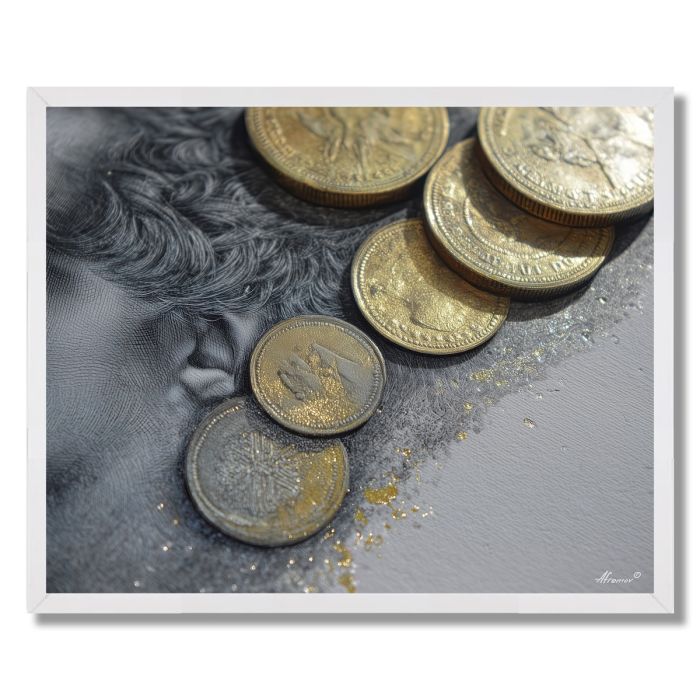 COIN SURFACE DETAIL - FRAMED