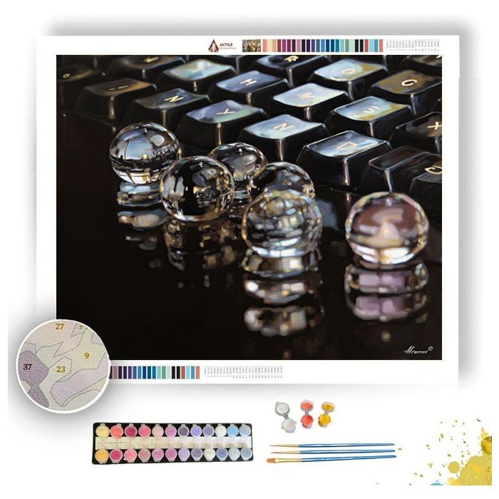 KEYBOARD REFLECTION - Paint by Numbers Full Kit