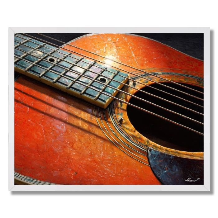 GUITAR PICK DETAIL - FRAMED