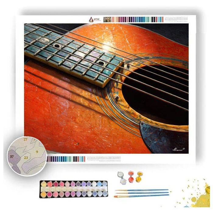 GUITAR PICK DETAIL - Paint by Numbers Full Kit