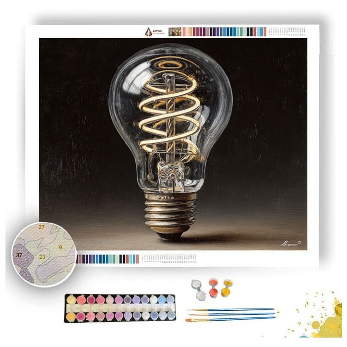 BULB FILAMENT TWIST - Paint by Numbers Full Kit