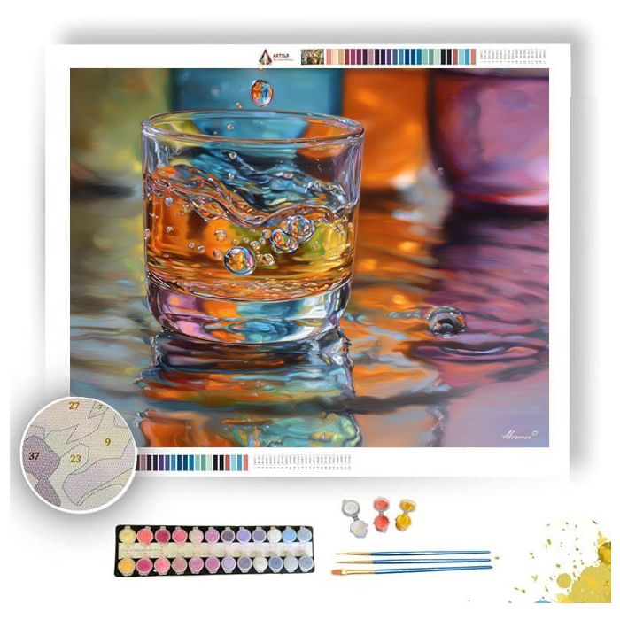 GLASS EDGE DROP - Paint by Numbers Full Kit