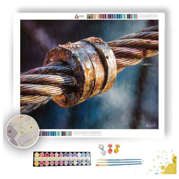 WIRE BRIDGE REFLECTION - Paint by Numbers Full Kit