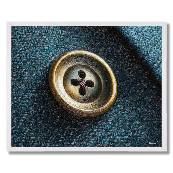 BUTTON THREAD DETAIL - FRAMED