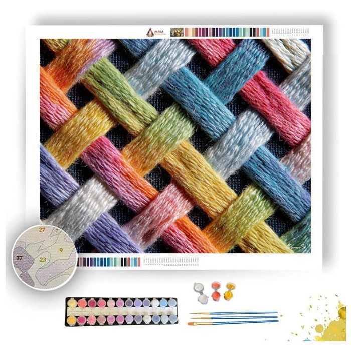 FABRIC WEAVE COLOR - Paint by Numbers Full Kit