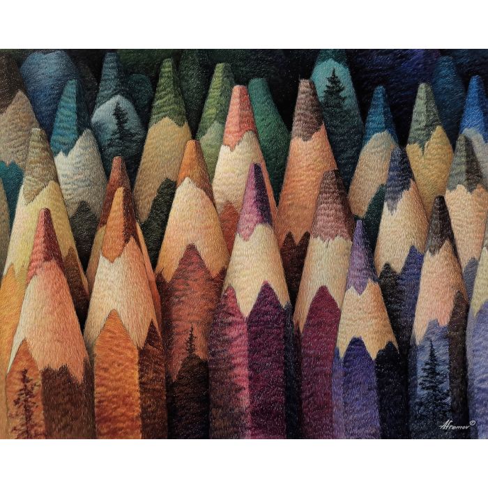 COLORED PENCIL FOREST