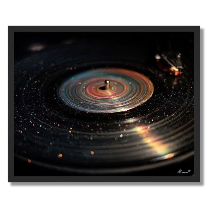 VINYL GROOVE GALAXY - FRAMED