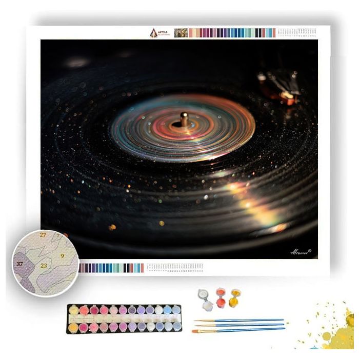 VINYL GROOVE GALAXY - Paint by Numbers Full Kit