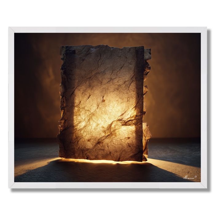 PAPER FIBER LIGHT - FRAMED