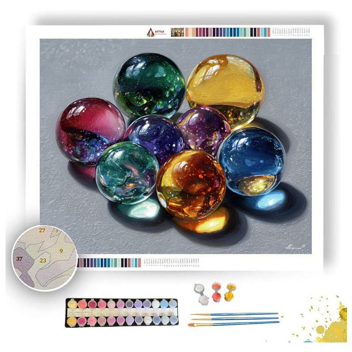 GLASS BEAD CLUSTER - Paint by Numbers Full Kit