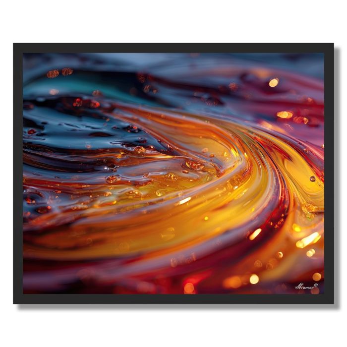 PAINT PUDDLE MACRO - FRAMED