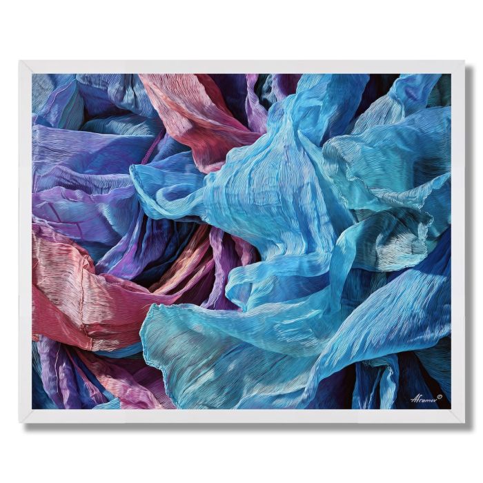 TEXTILE THREAD DANCE - FRAMED