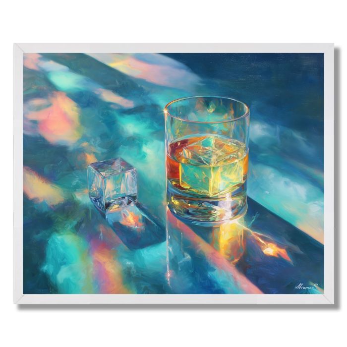 LIGHT THROUGH GLASS EDGE - FRAMED