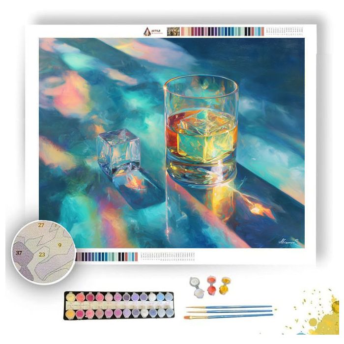 LIGHT THROUGH GLASS EDGE - Paint by Numbers Full Kit