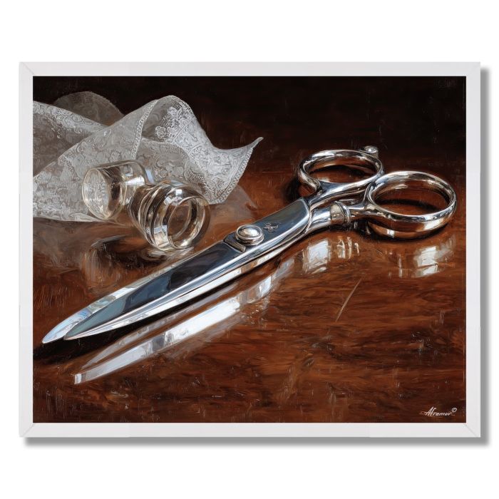 SCISSORS EDGE DETAIL - FRAMED