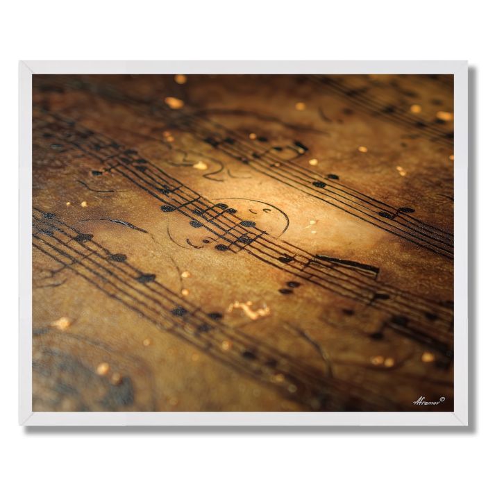 SHEET MUSIC CLOSE - FRAMED