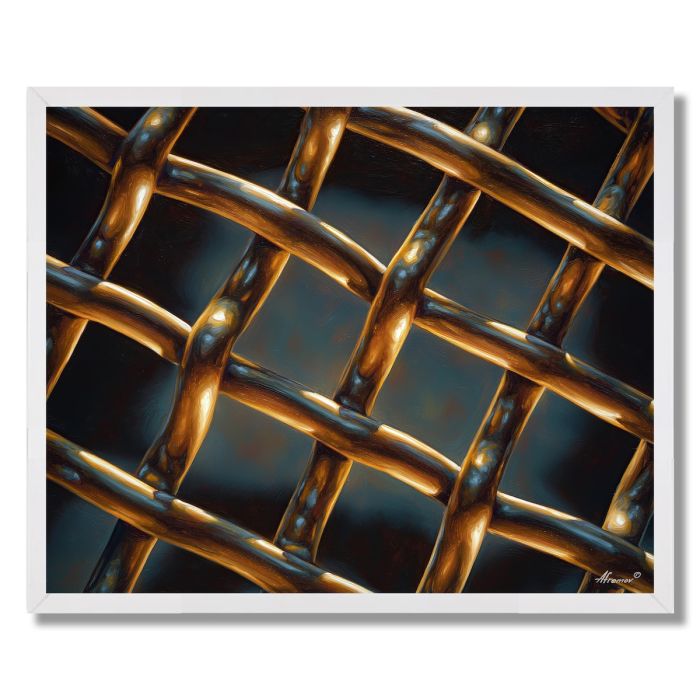 METAL MESH GLOW - FRAMED