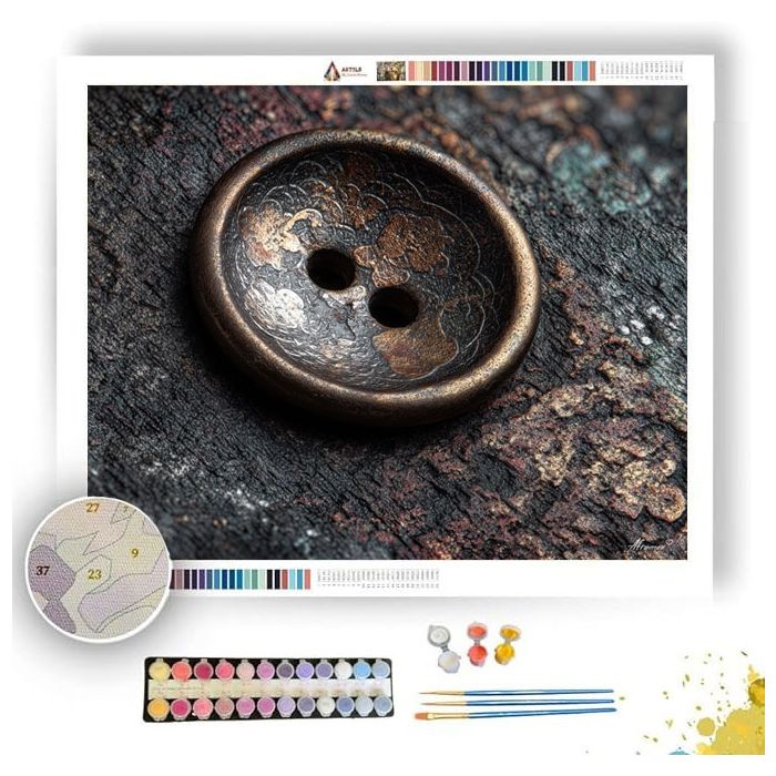 METAL BUTTON MACRO - Paint by Numbers Full Kit