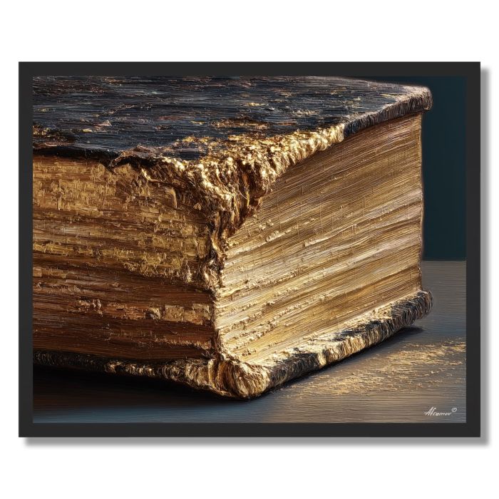 BOOK EDGE DETAIL - FRAMED