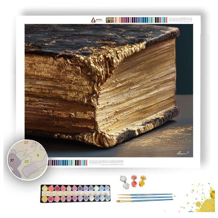 BOOK EDGE DETAIL - Paint by Numbers Full Kit