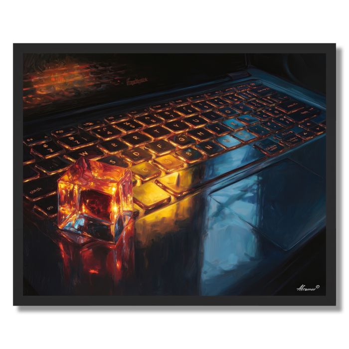 LAPTOP KEY LIGHT - FRAMED