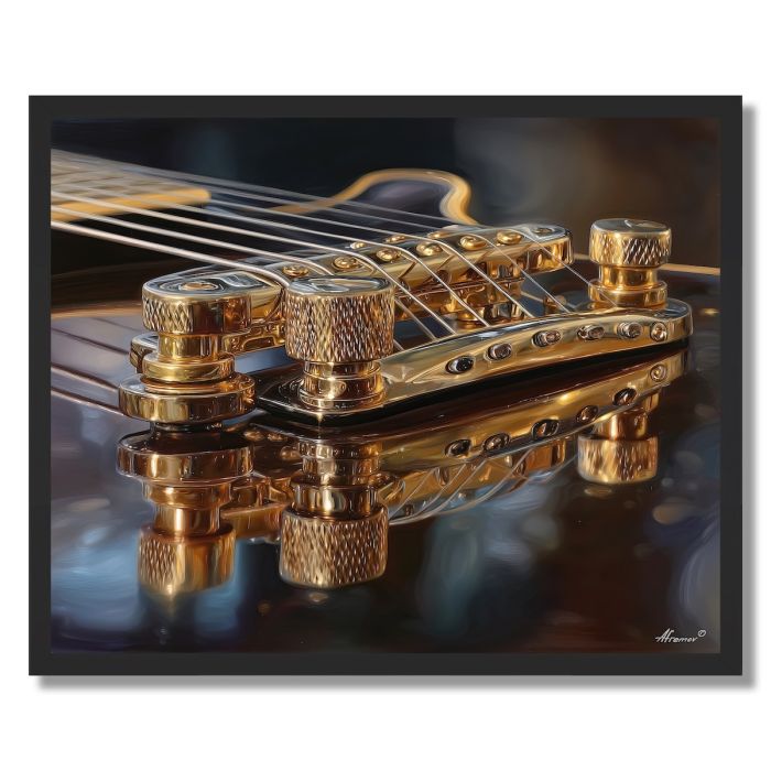 GUITAR STRING REFLECTION - FRAMED