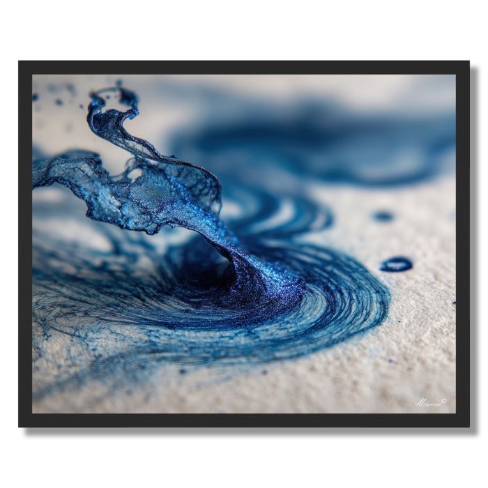 INK ON PAPER FIBERS - FRAMED