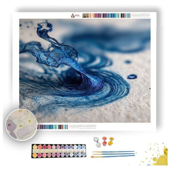 INK ON PAPER FIBERS - Paint by Numbers Full Kit