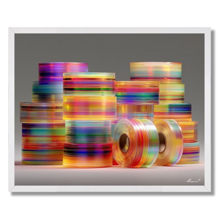 COLORED TAPE MACRO - FRAMED
