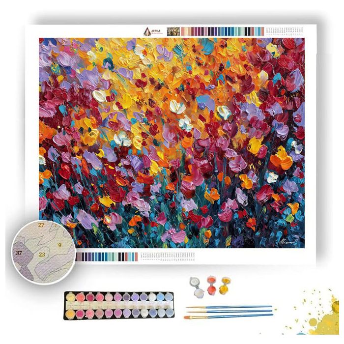 WILD COLOR FIELD - Paint by Numbers Full Kit