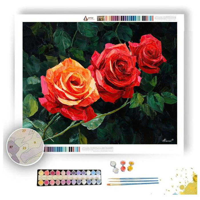 ROSE MELODY - Paint by Numbers Full Kit