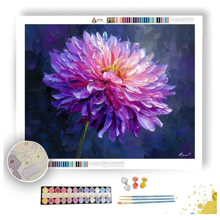 DAHLIA GLOW - Paint by Numbers Full Kit