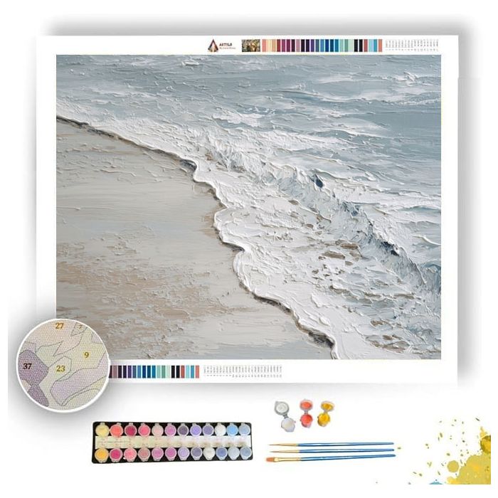 SILVER FOAM - Paint by Numbers Full Kit