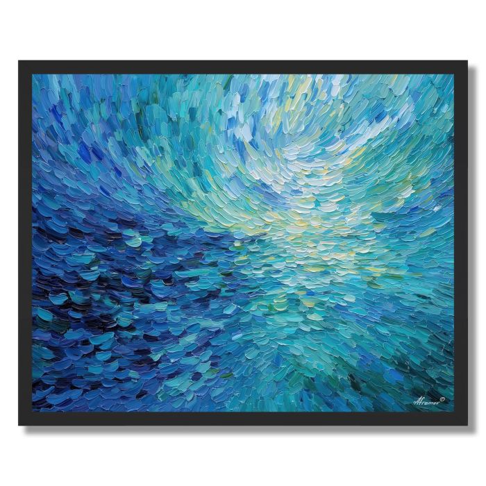 TURQUOISE SEA - FRAMED