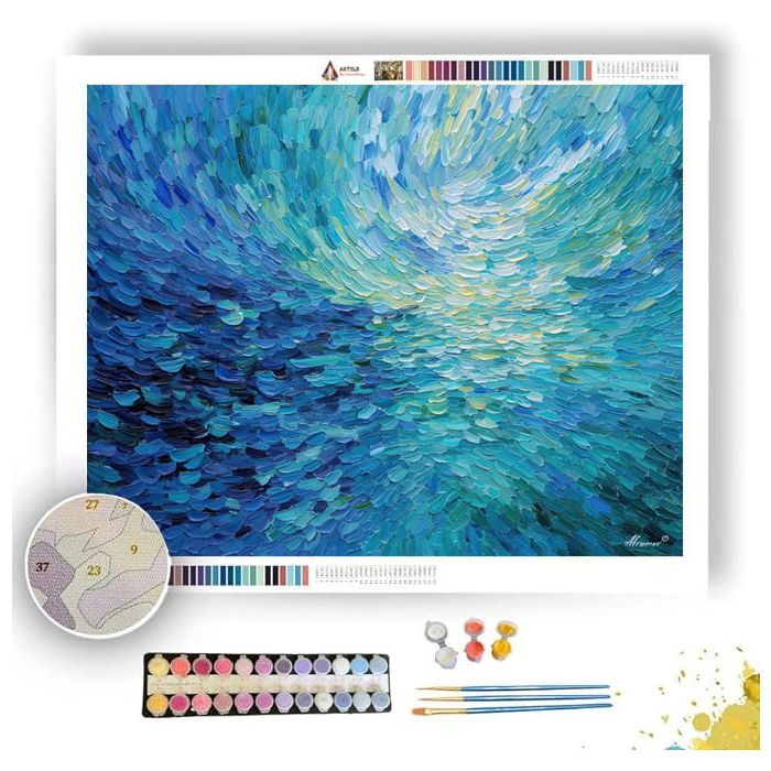 TURQUOISE SEA - Paint by Numbers Full Kit