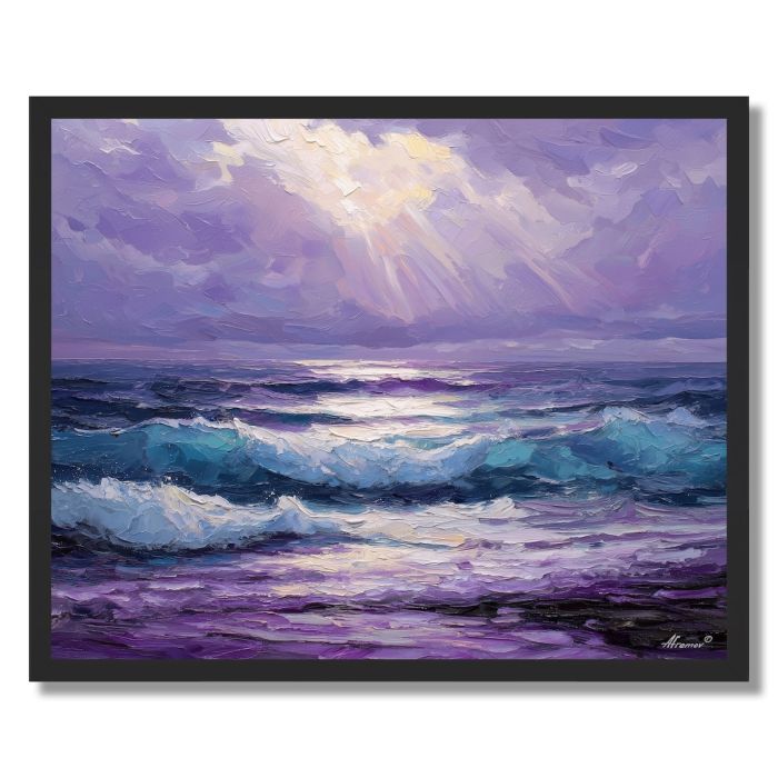PURPLE SURF - FRAMED