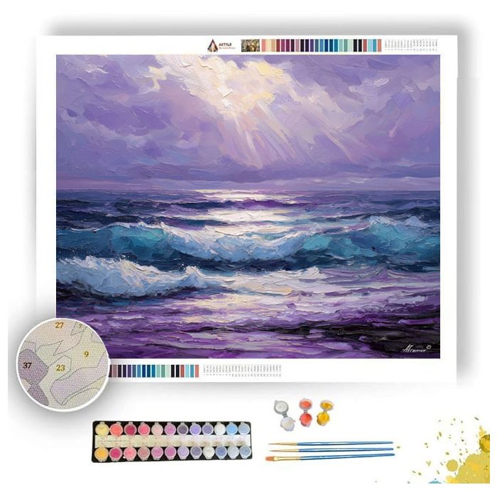 PURPLE SURF - Paint by Numbers Full Kit