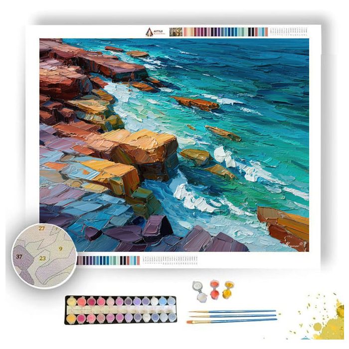 COBALT CLIFFS - Paint by Numbers Full Kit