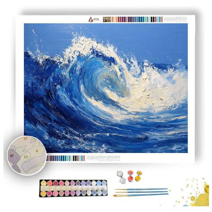 SUNLIT WAVE - Paint by Numbers Full Kit
