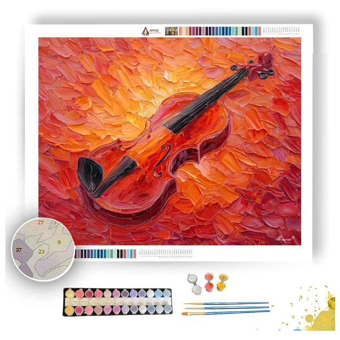 VIOLIN GLOW - Paint by Numbers Full Kit
