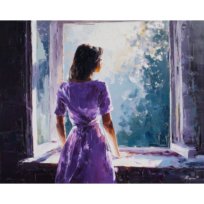 WOMAN BY WINDOW