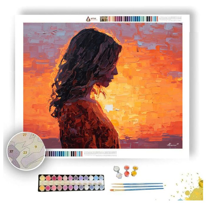 SUNSET PORTRAIT - Paint by Numbers Full Kit