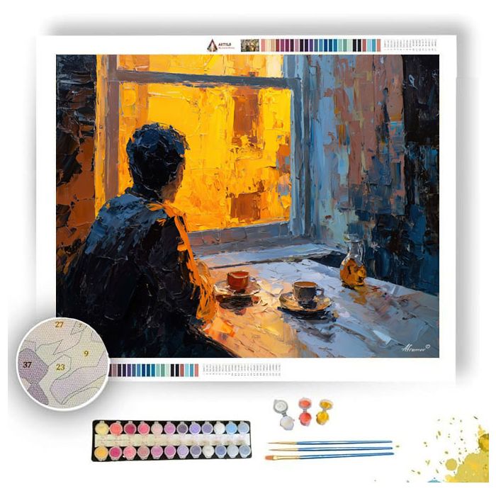 MORNING COFFEE - Paint by Numbers Full Kit