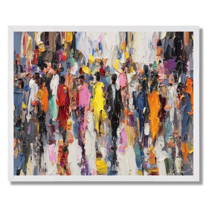 CROWD IN MOTION - FRAMED