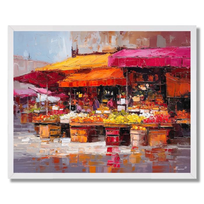 MORNING MARKET - FRAMED