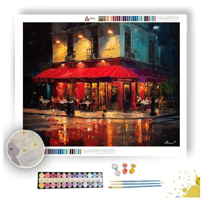 RED CORNER CAFE - Paint by Numbers Full Kit